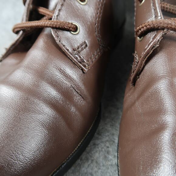 Coasters Shoes Womens 8 Chukka Boots Ankle Booties Retro Classic Brown Lace Up - Picture 4 of 13